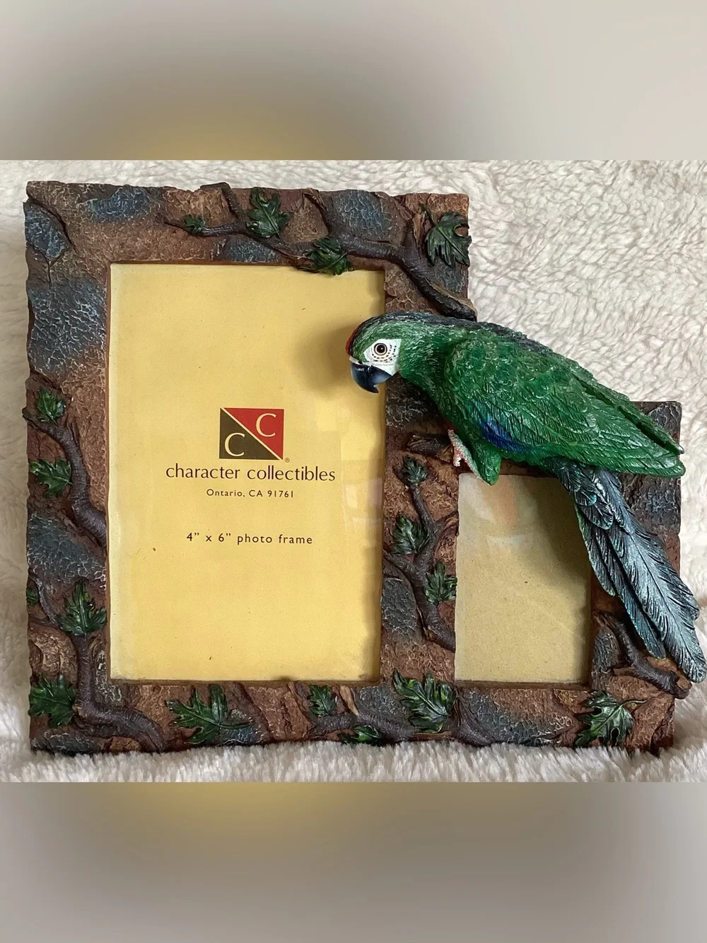 Vintage Parrot Frame, Character Collectibles 3D 4x6 Photo Frame 2000